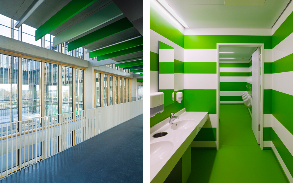 阿沙芬堡职业高级中学（Fachoberschule可直译为职业高级中学，BOS是学校名称的形象化缩写之类的，结合前面推测是职业高级中学的名称） 丨AV1 Architekten-13