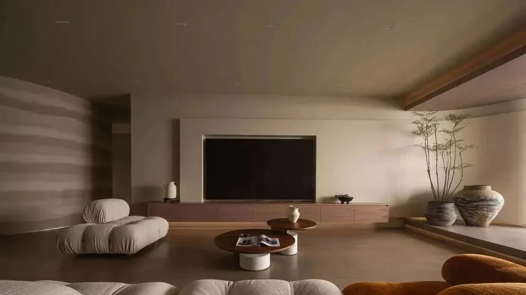 栢悦公馆侘寂风格设计丨黑白灰空间设计-15