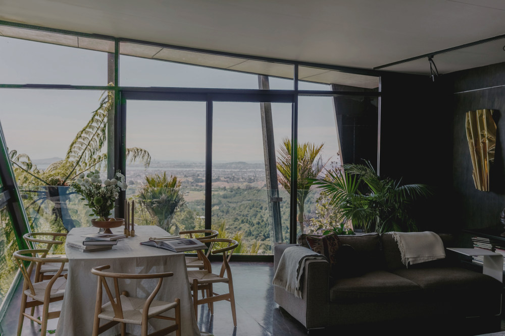 新西兰现代主义山坡之家-9