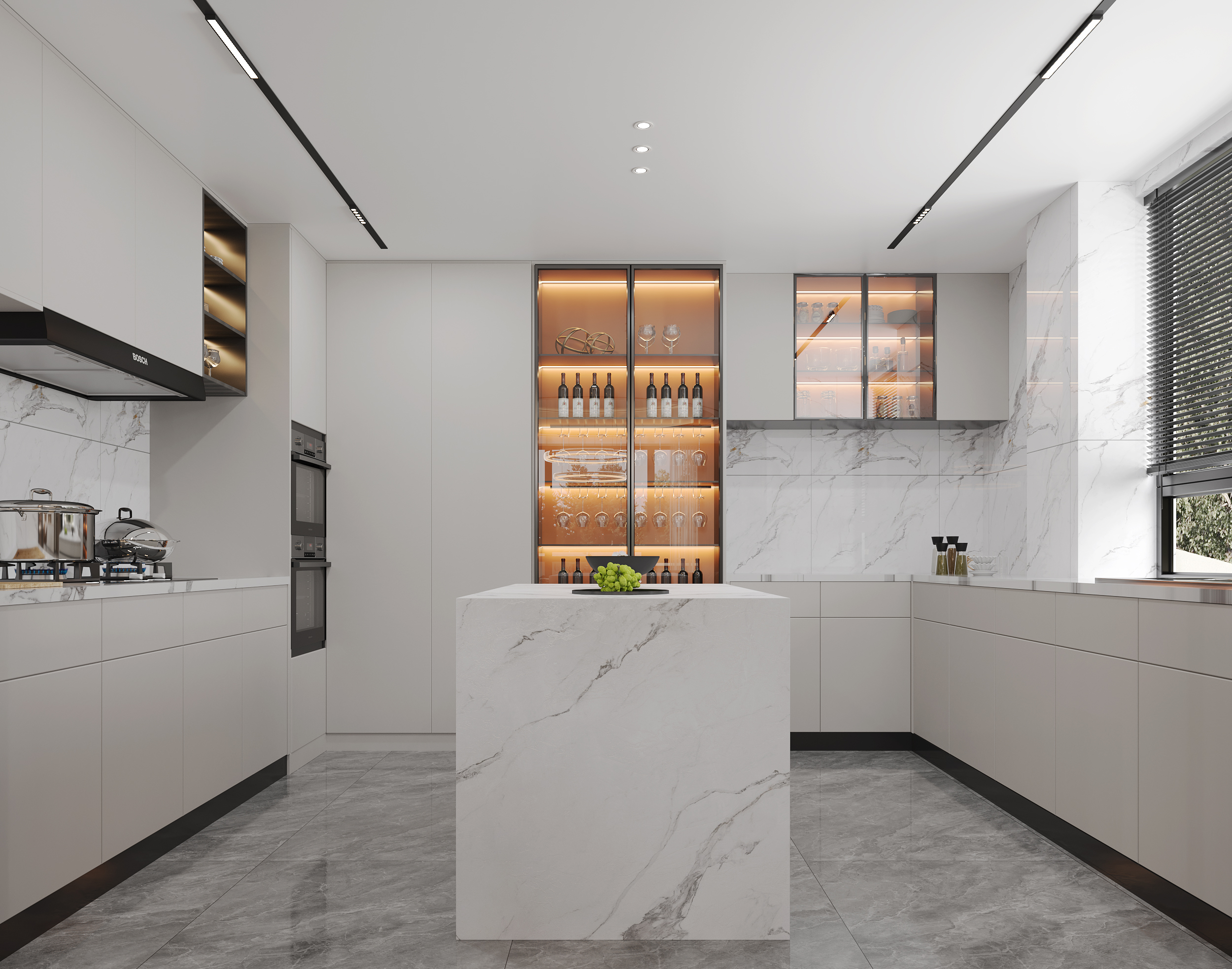 现代别墅装修效果图-5