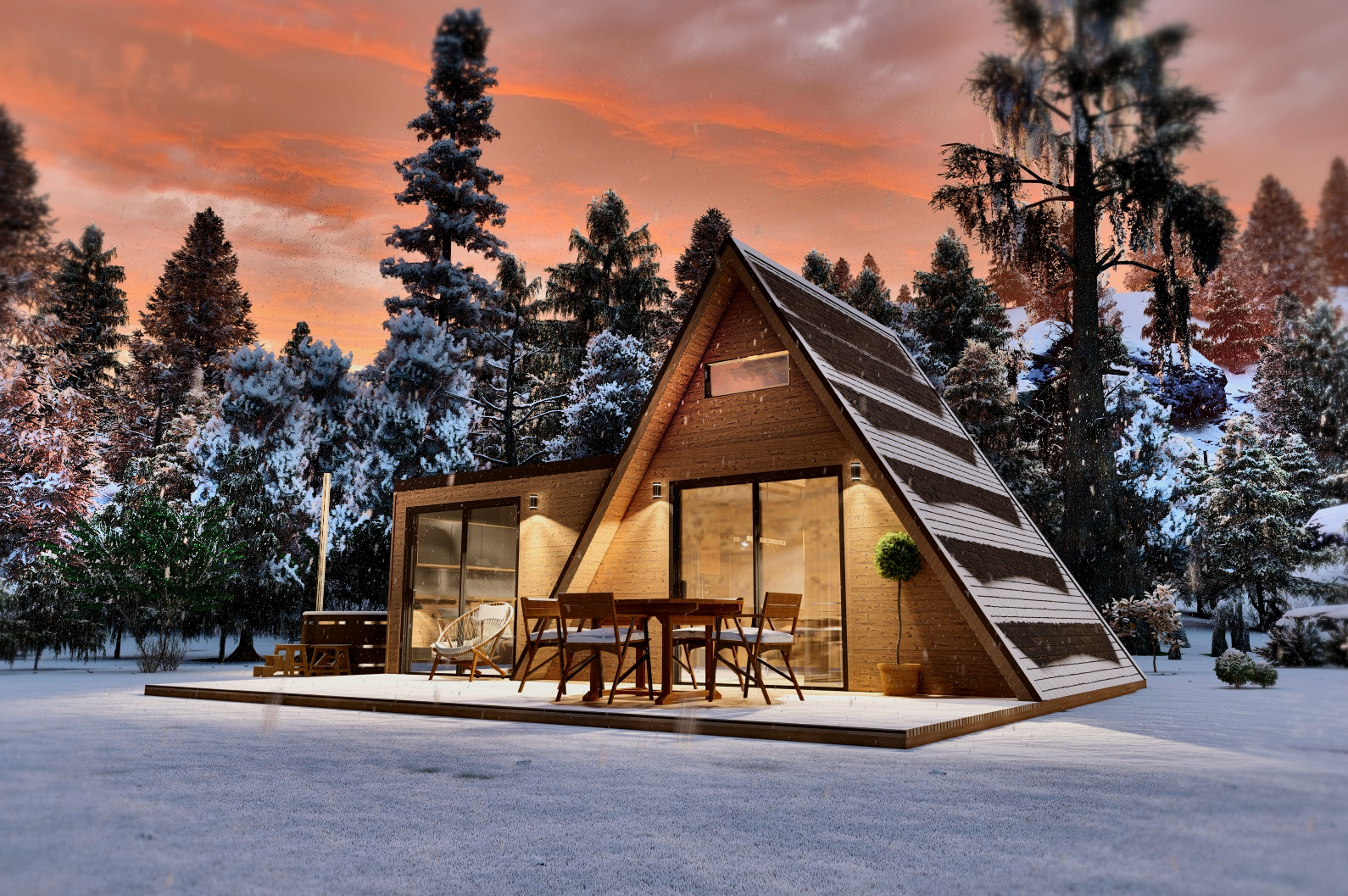 A frame house A34 .. 34m2-11