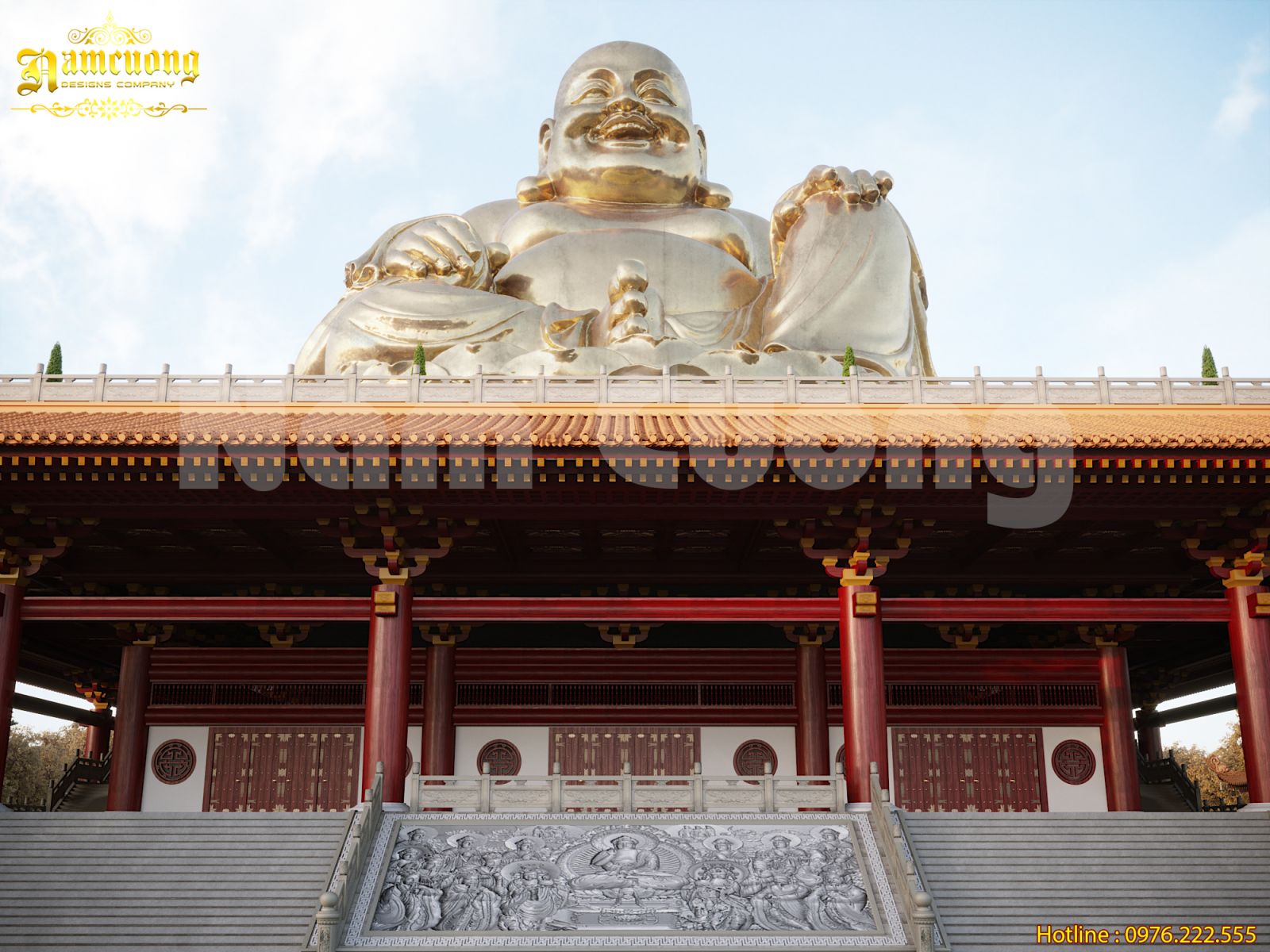 Thiết kế chùa Phật Quốc Vạn Thành | Công ty cổ phần tư vấn thiết kế và xây dựng Nam Cường-19
