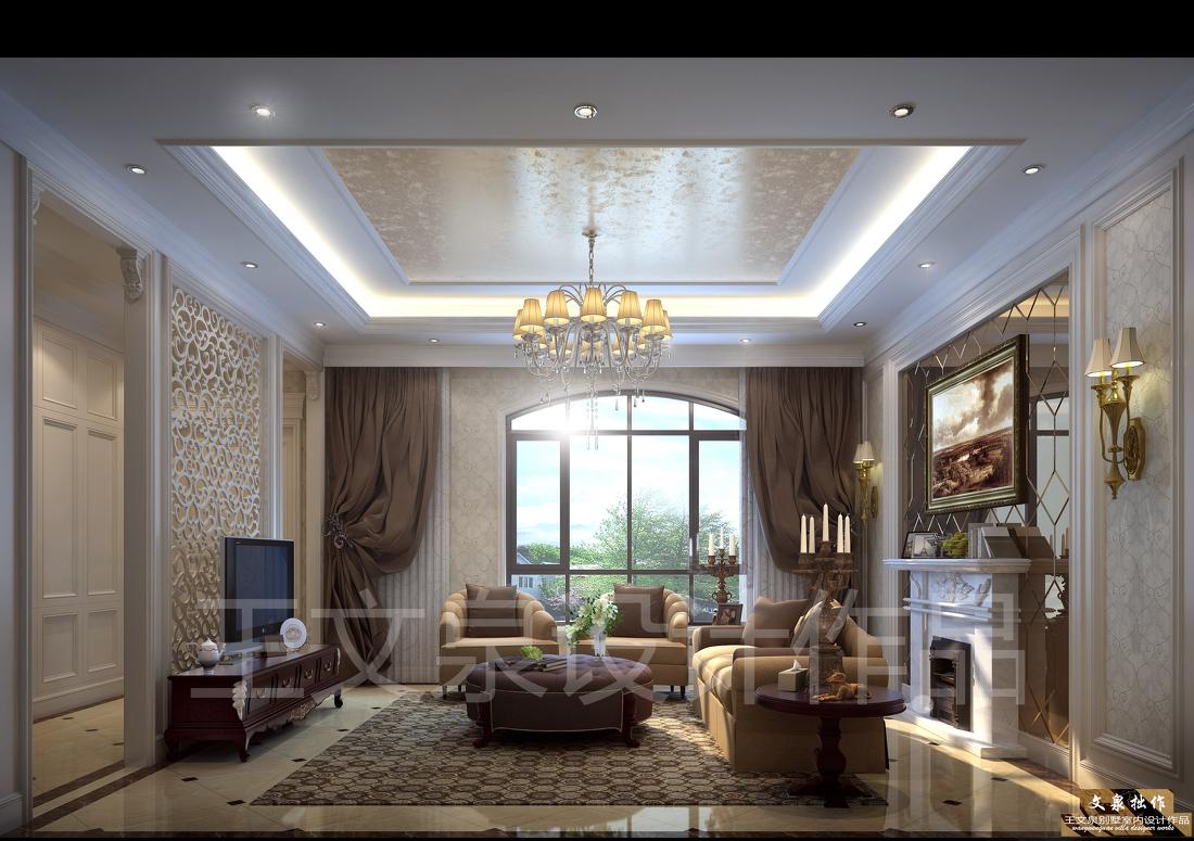 
法式欧式新中式别墅设计作品王文泉22 -0