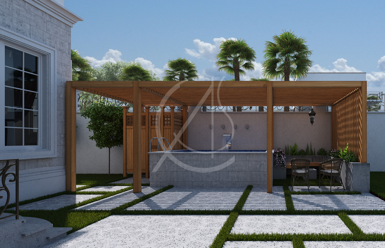 经典沙特阿拉伯别墅的优雅极简之美-9