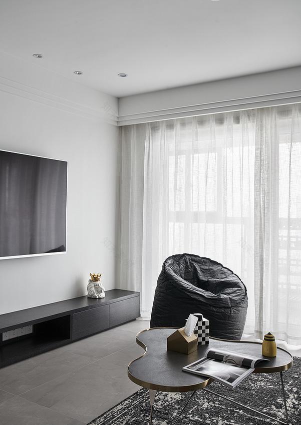 极简现代风家居,黑白红的魅力诠释-5