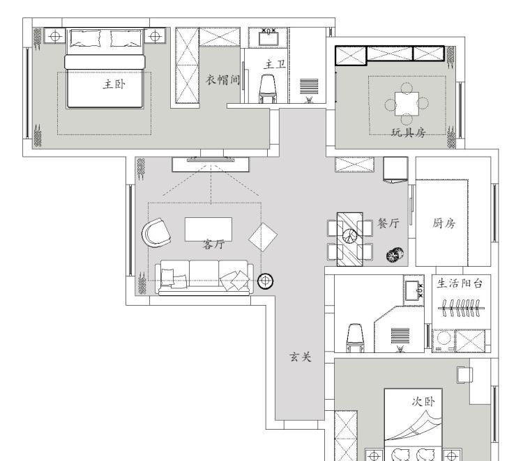 阳光城丽兹公馆复古风软装设计,打造优雅亲子空间-9