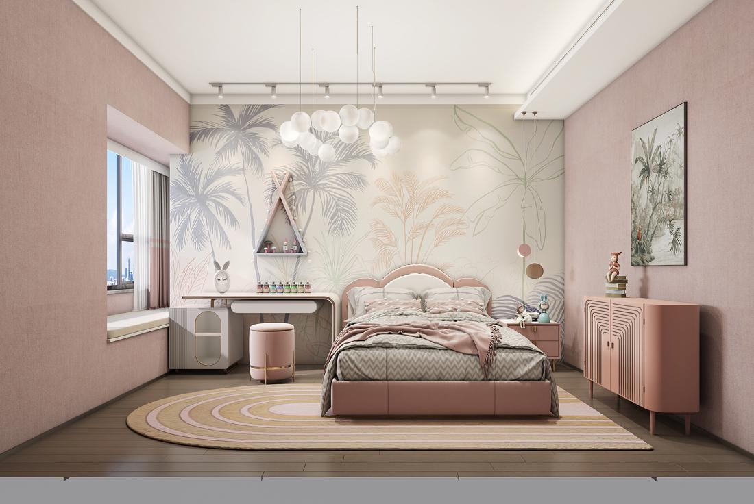 现代温馨次卧与童话女孩房设计-6