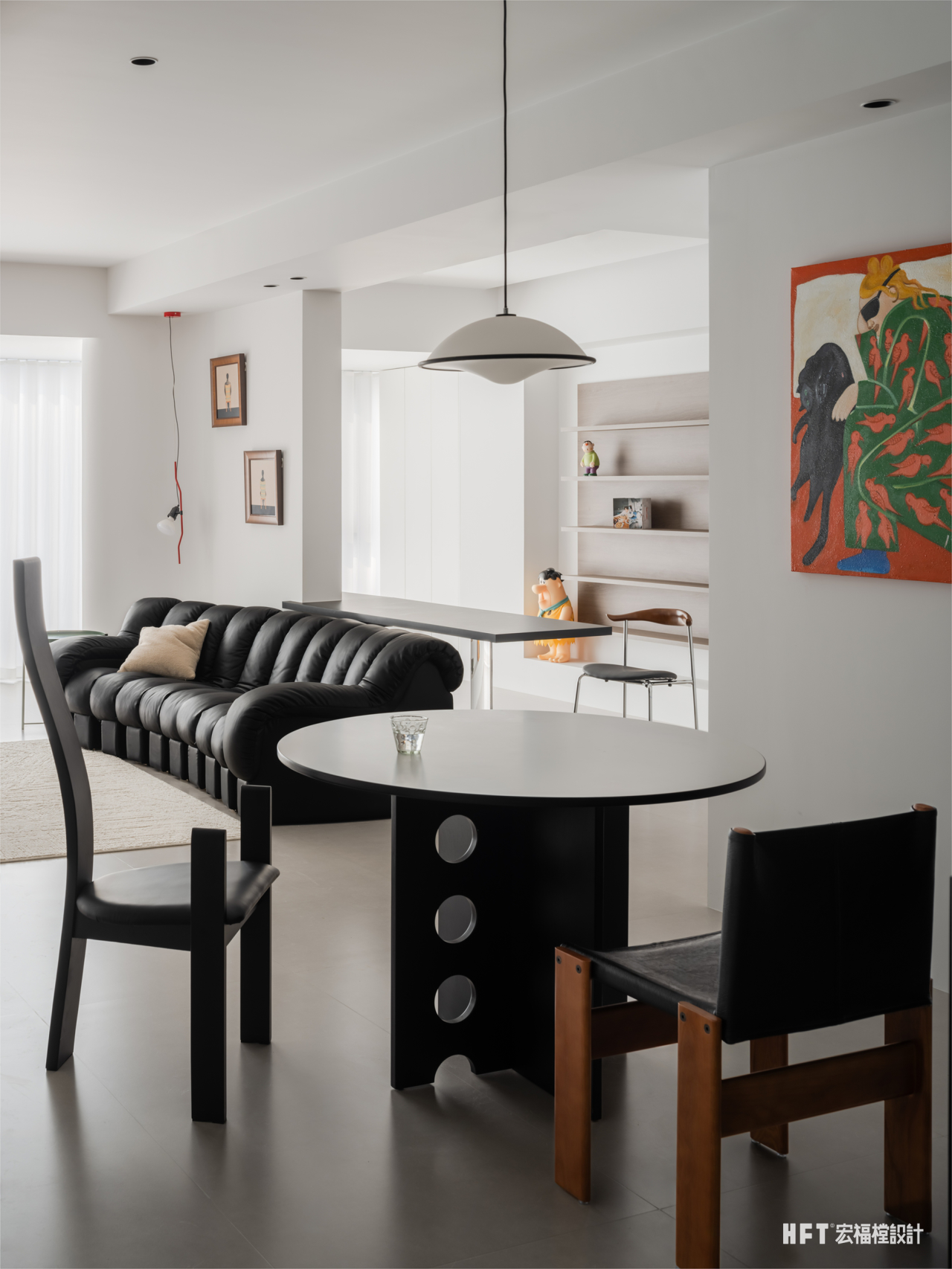 宏福樘设计 · 125㎡极简添趣,呈现多元中古摩登风貌丨中国成都-13