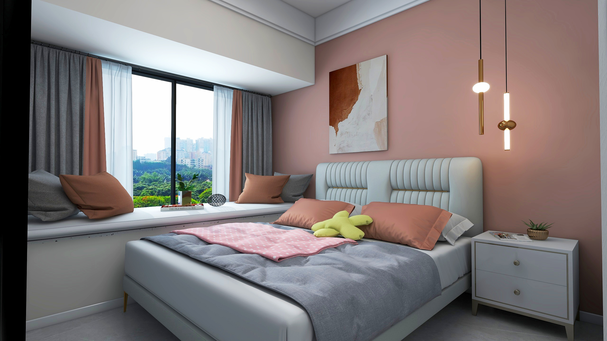 郑州奥体世纪 90 平三房两厅设计丨中国郑州-13