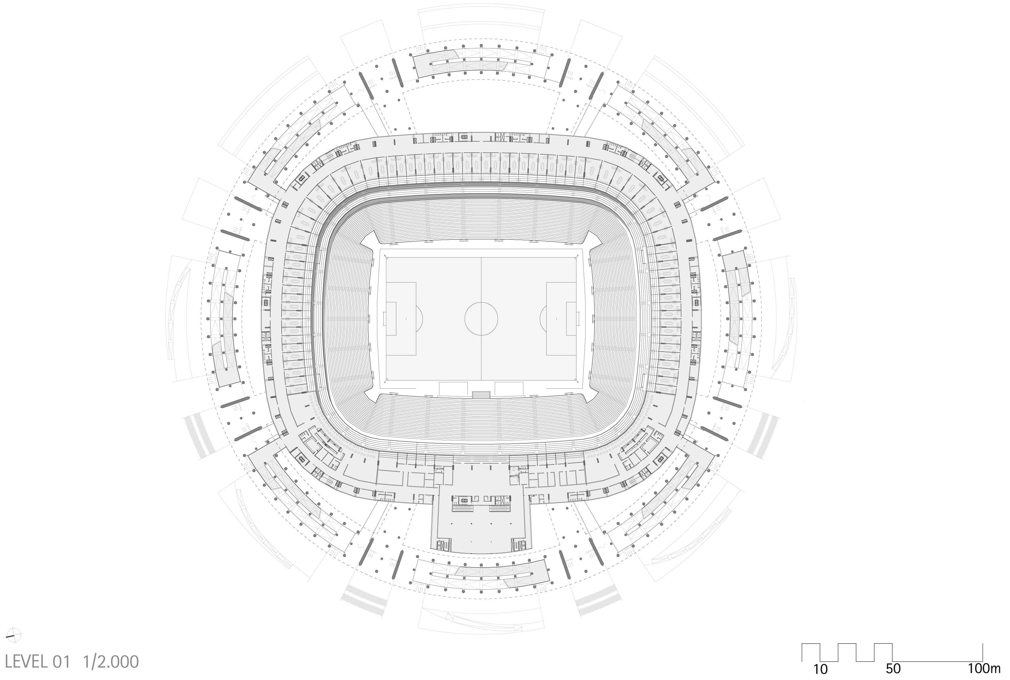 gmp Architekten丨体育馆丨EstádioNacionalManéGarrincha-16
