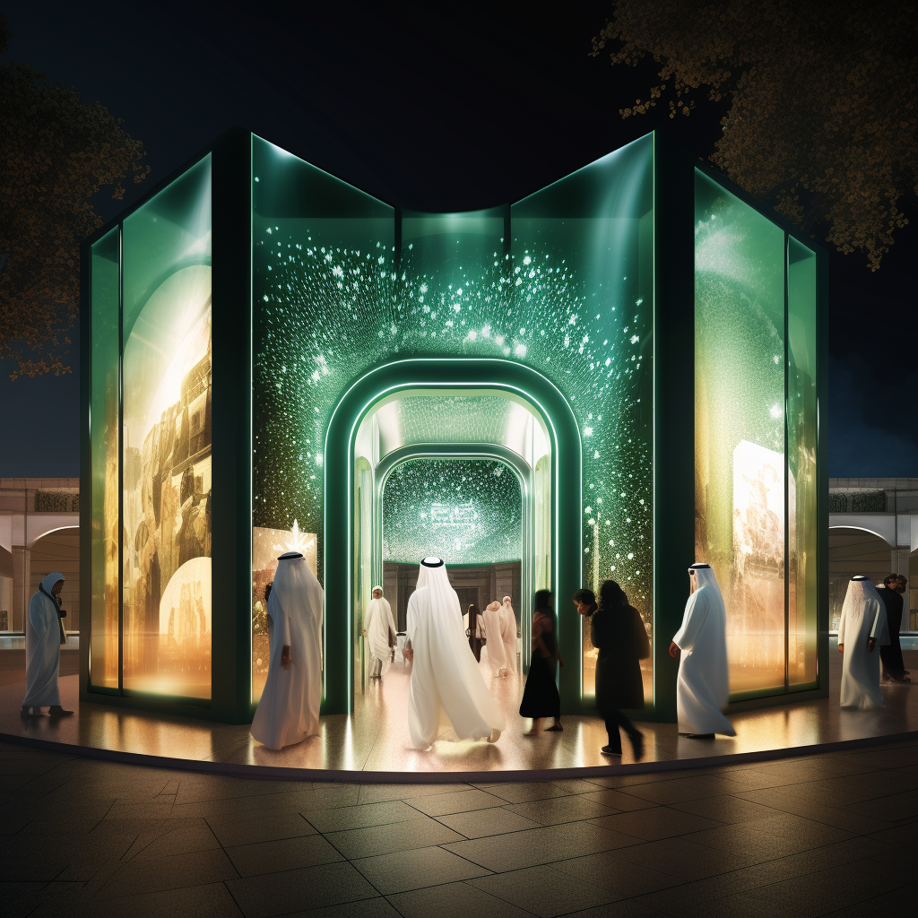 AI-design outdoor stand for Hajj and Umrah tourism-4