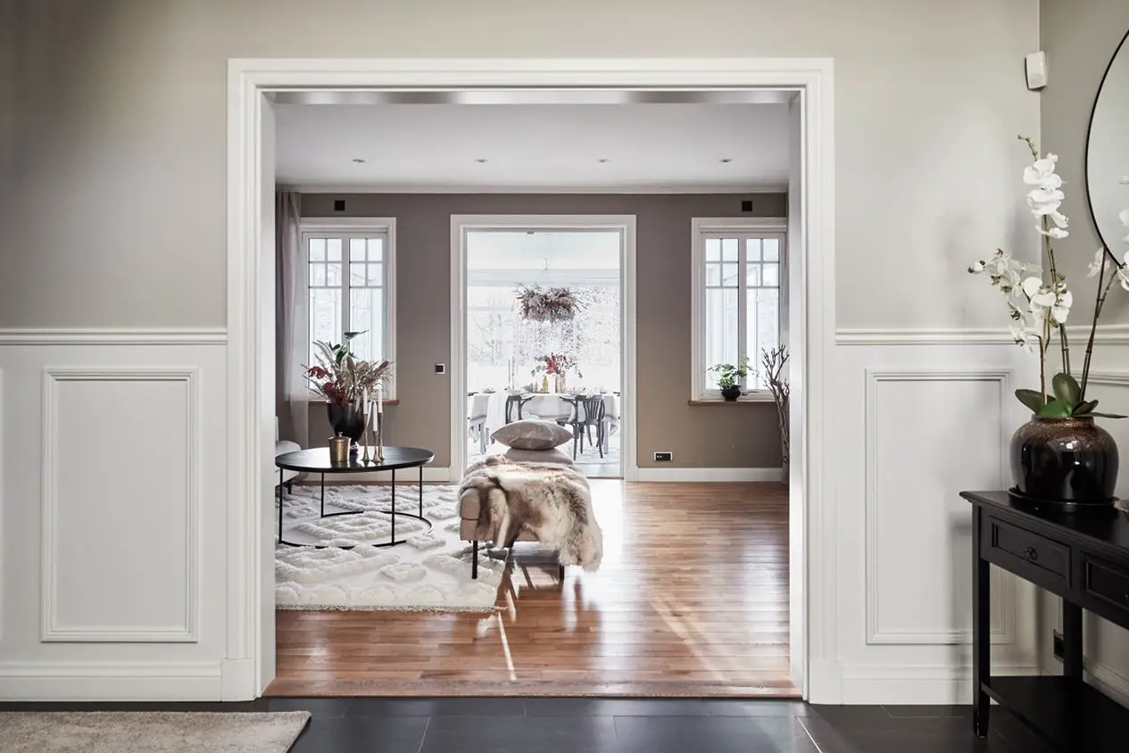 瑞典雪中明亮乡村别墅-13