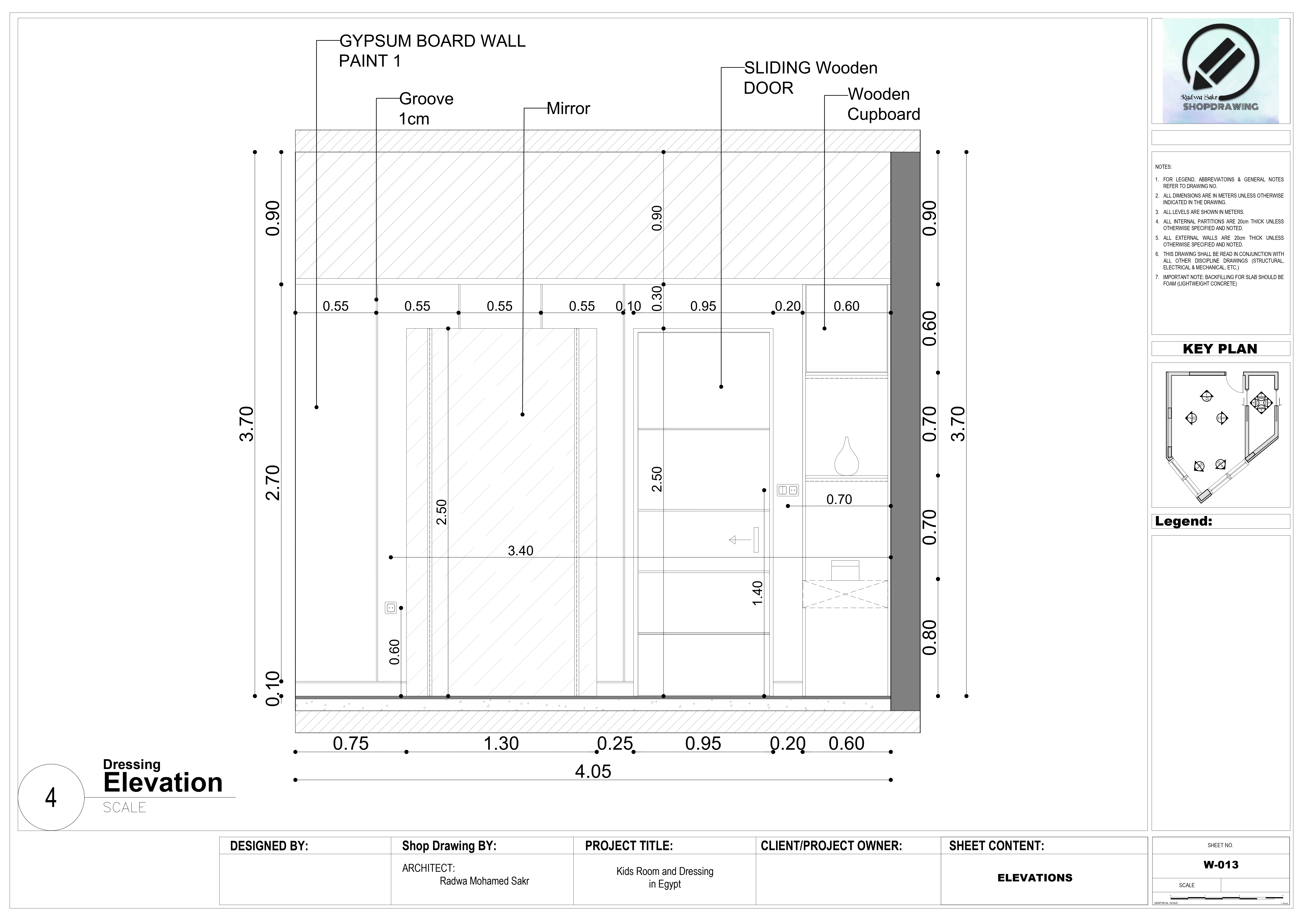 Shop Drawing For kids Room-21