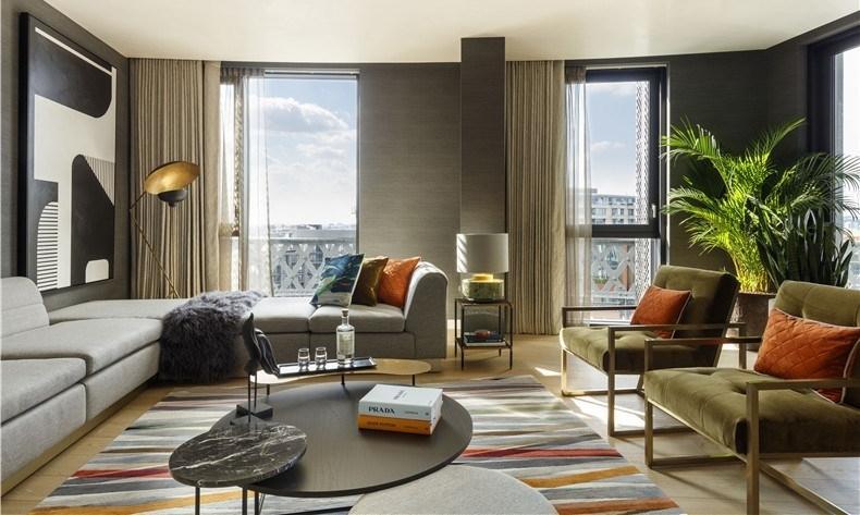 SUNA INTERIOR DESIGN设计--伦敦Gasholders顶层公寓-0