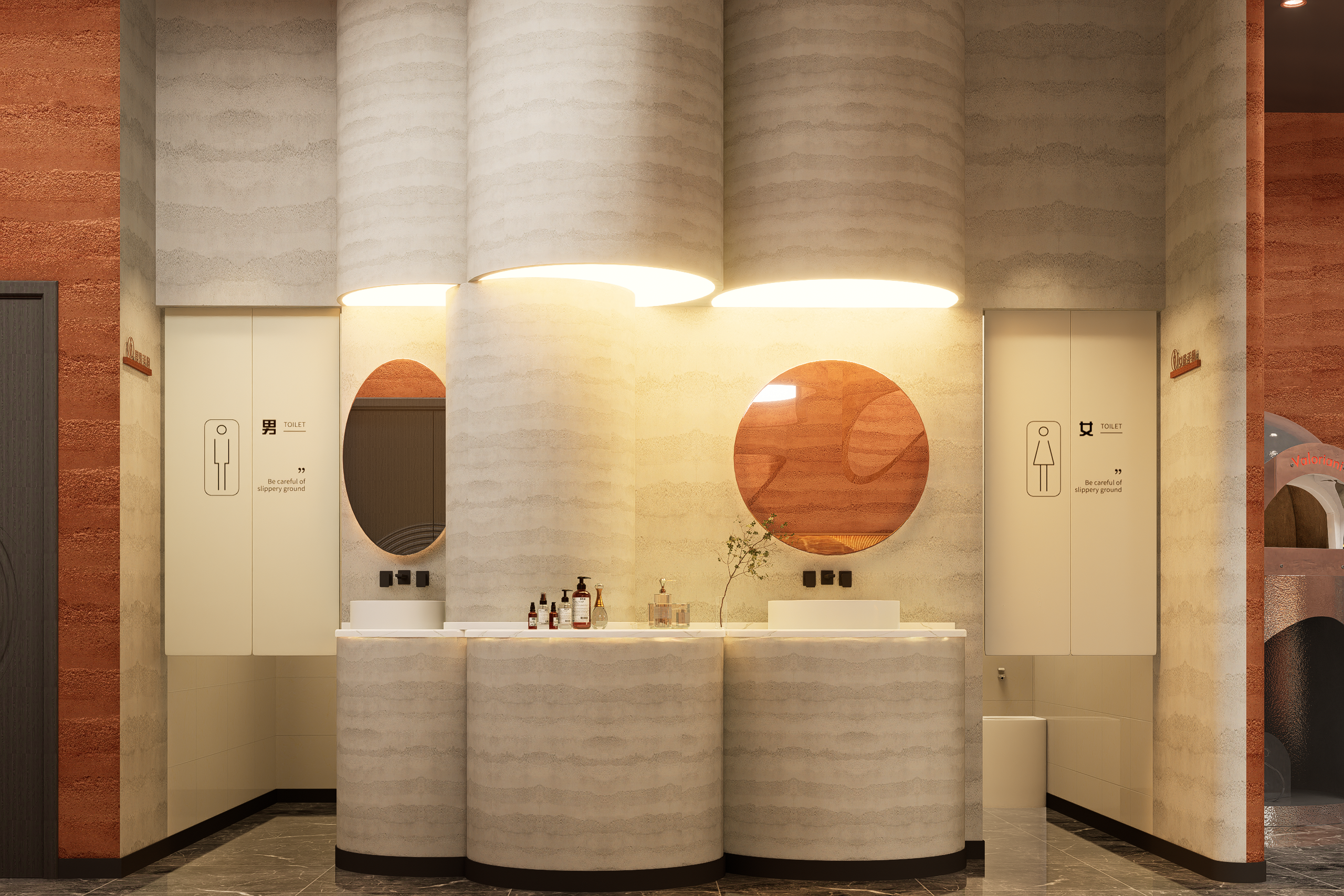 岩彩艺术餐厅餐饮空间设计-14