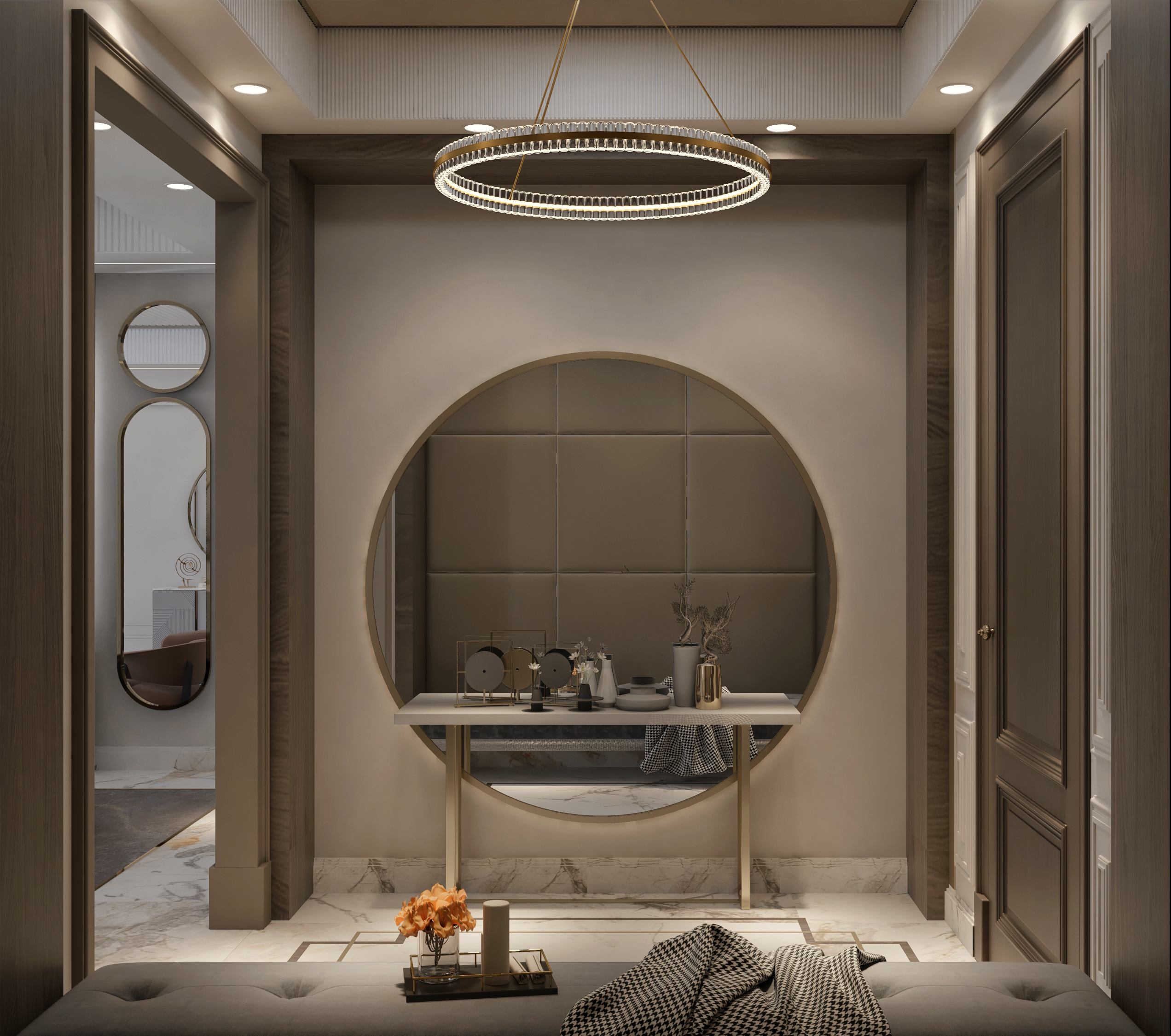 Mountain view villa | Reception with entrance-19