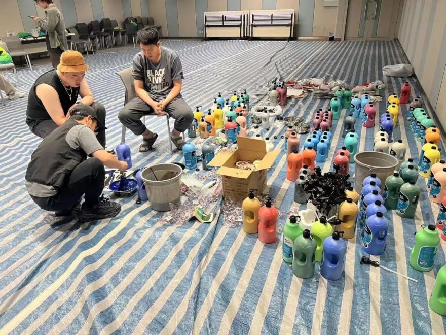 18个小时绘制,美院“青竹计划”学生墙绘亮相香港中环-22