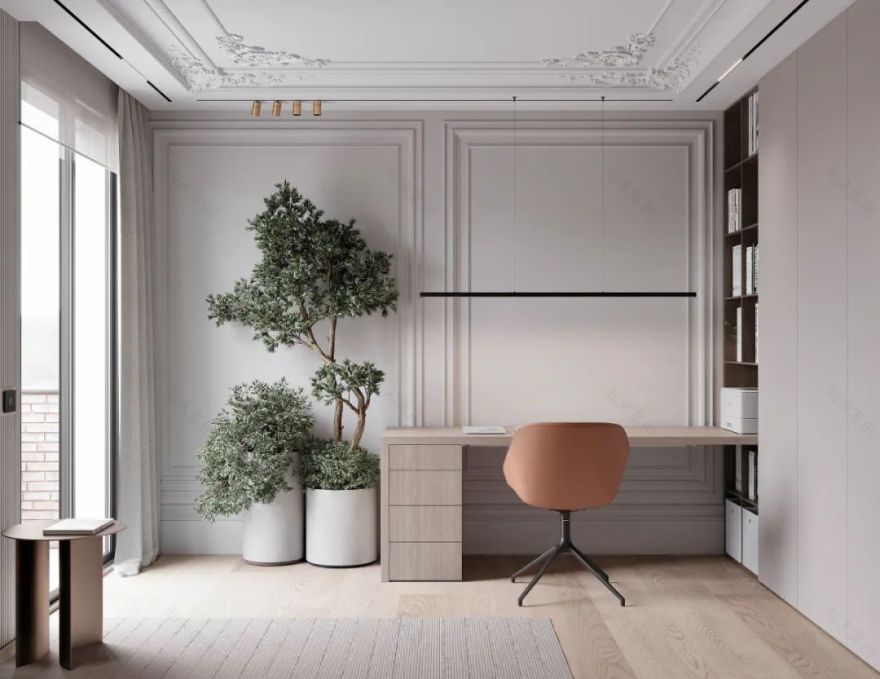 巴塞罗那现代轻法式住宅丨西班牙巴塞罗那丨Alex Tolkachev-59