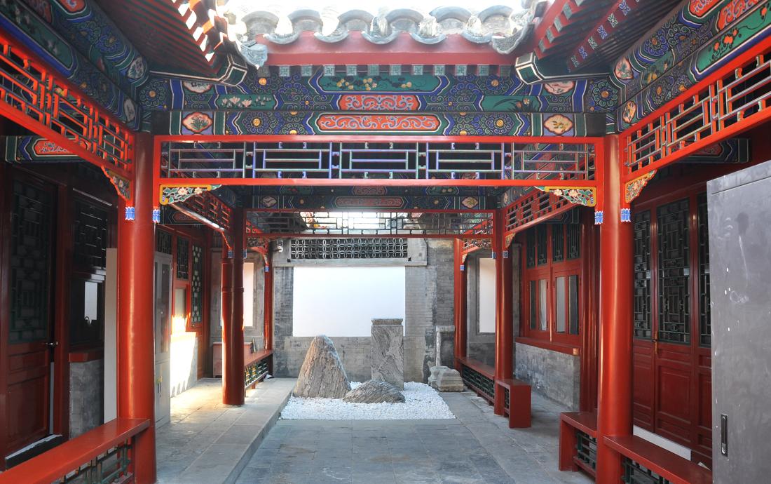 纯木结构古戏楼里的现代文创空间-0