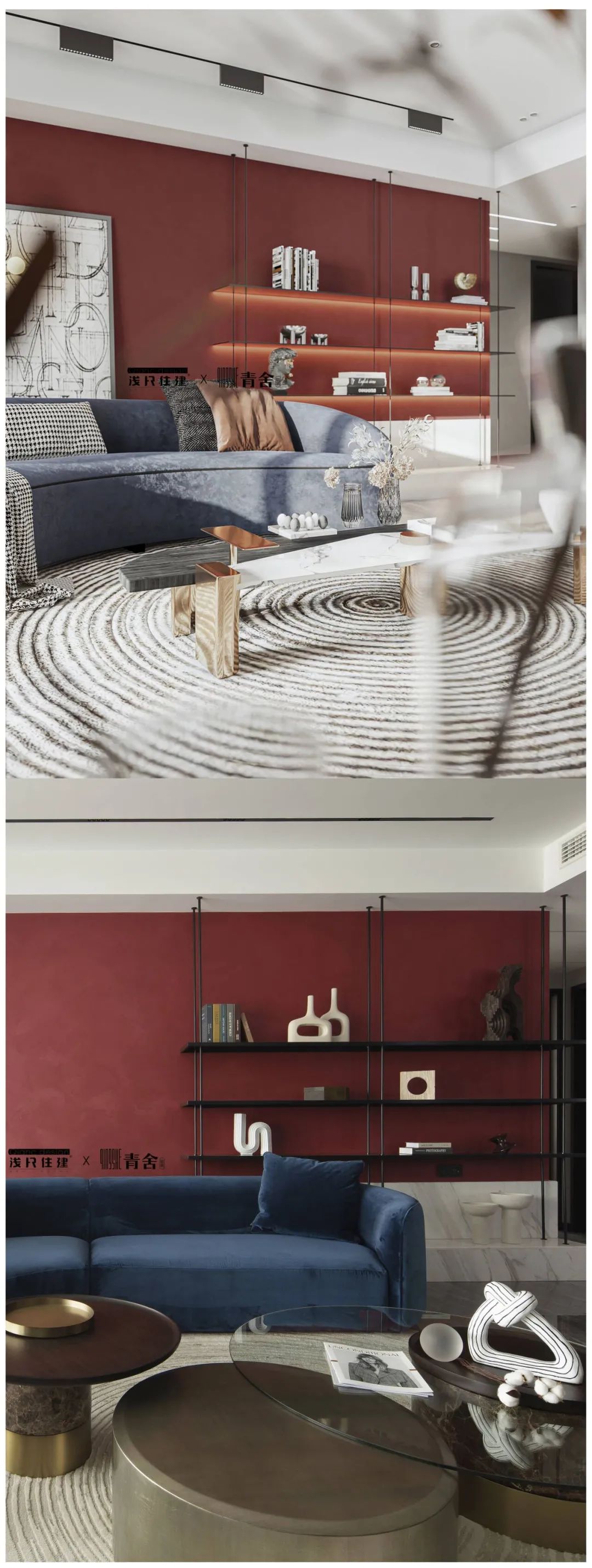 摩登撞色美宅 · 湘江壹号极致奢华空间丨浅尺住建-60