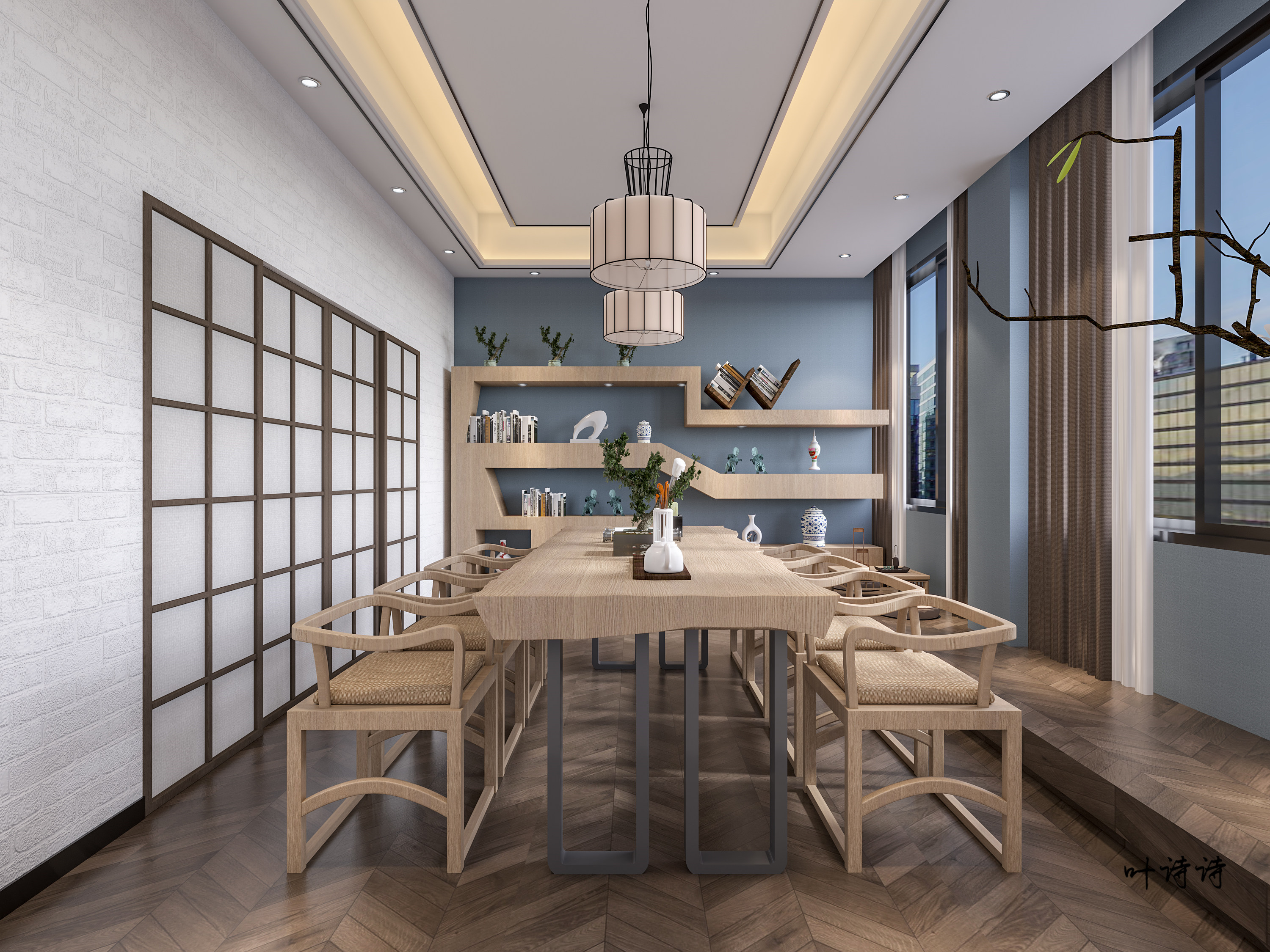 朴隐山居茶楼设计-4