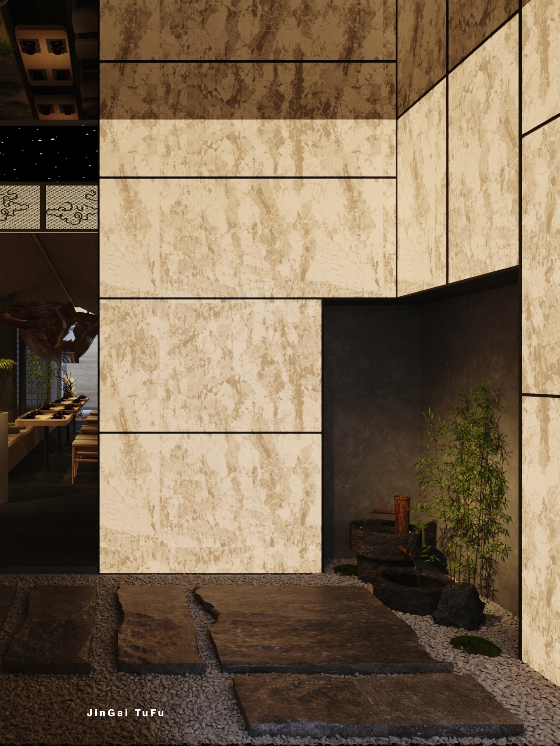 日式宁静餐饮空间设计丨图夫 x 金该-13