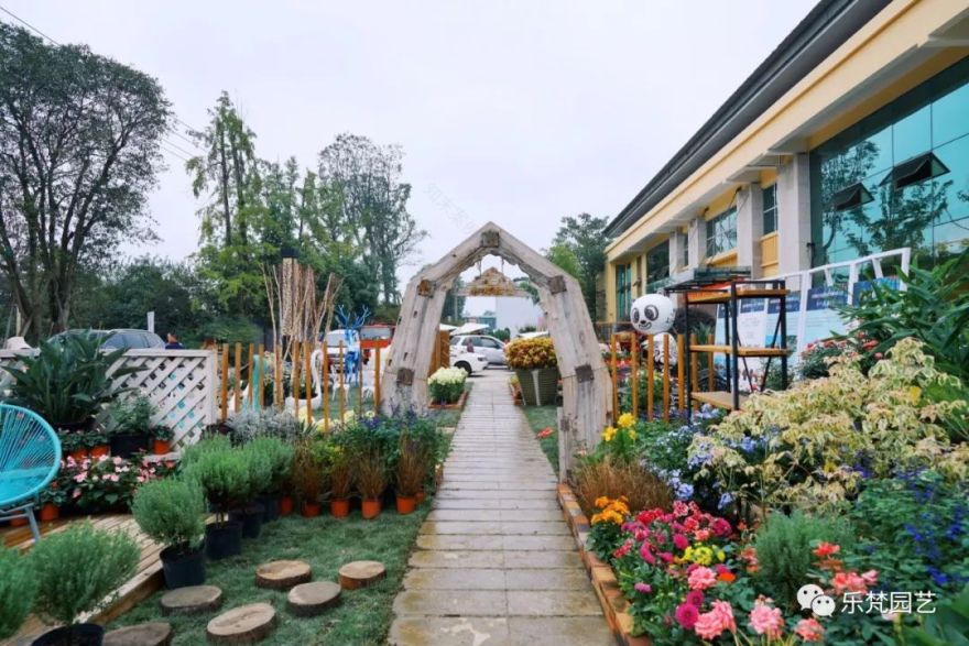 乐梵园艺打造成都花木博览会快闪花园,惊艳全场-21