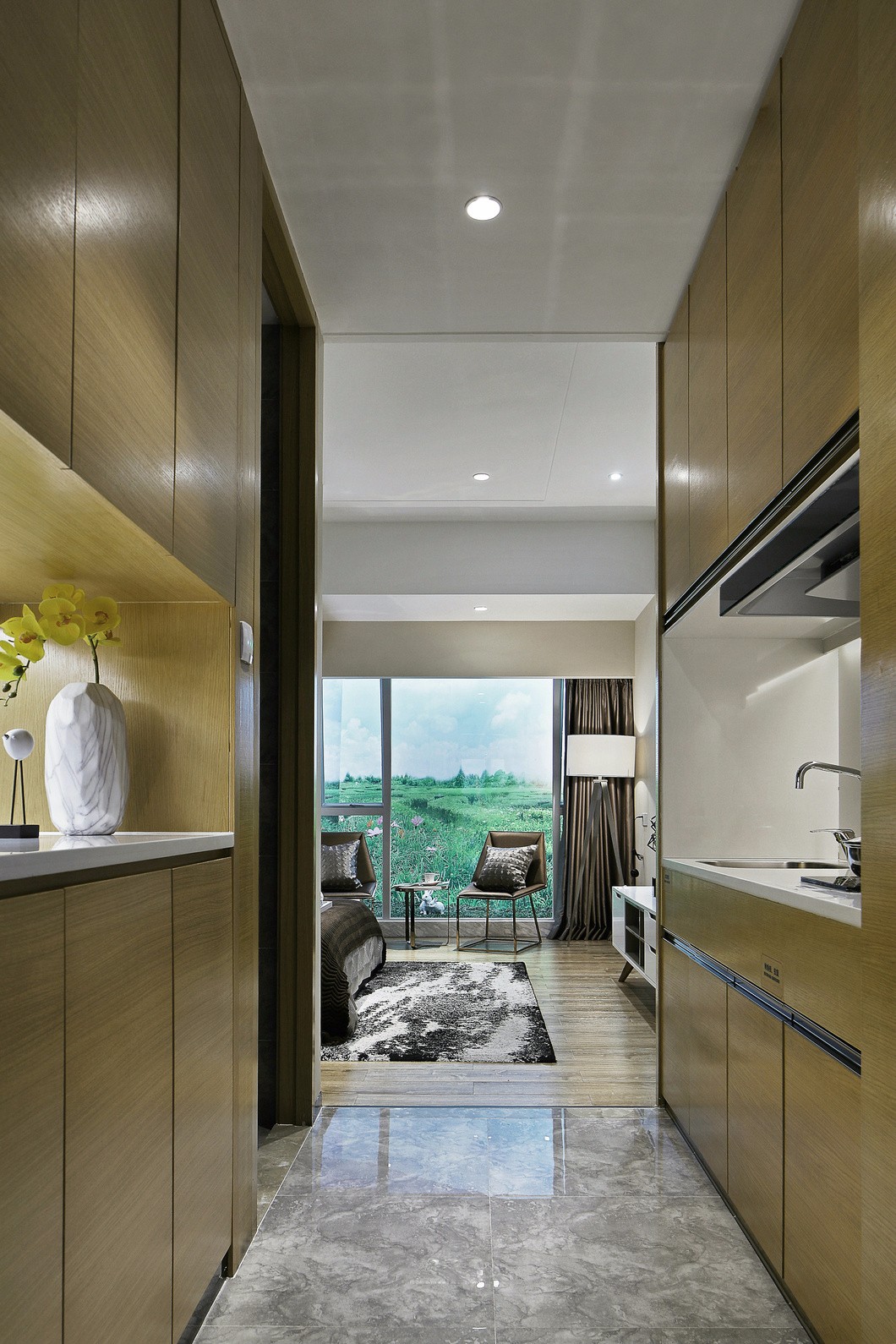 心境简单——24㎡现代北欧风格住宅  深圳市海大装饰集团有限公司-2