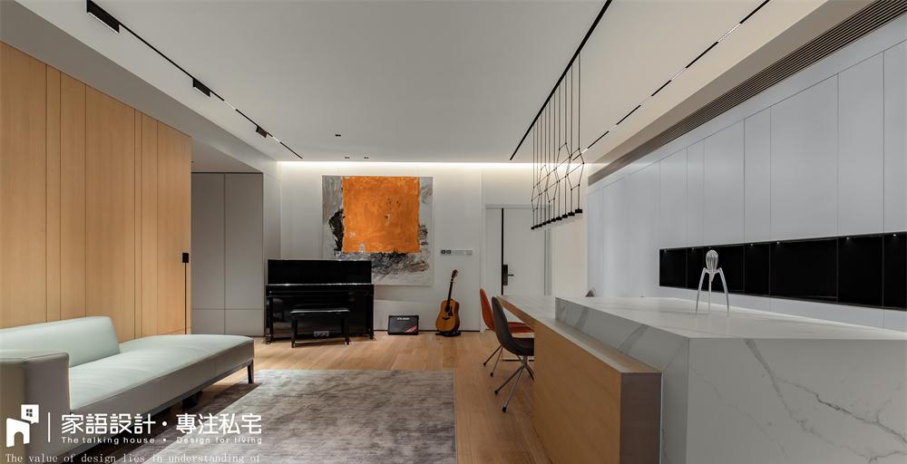家庭电影院与音乐交流区的完美结合丨中国广州丨广州家语设计-14