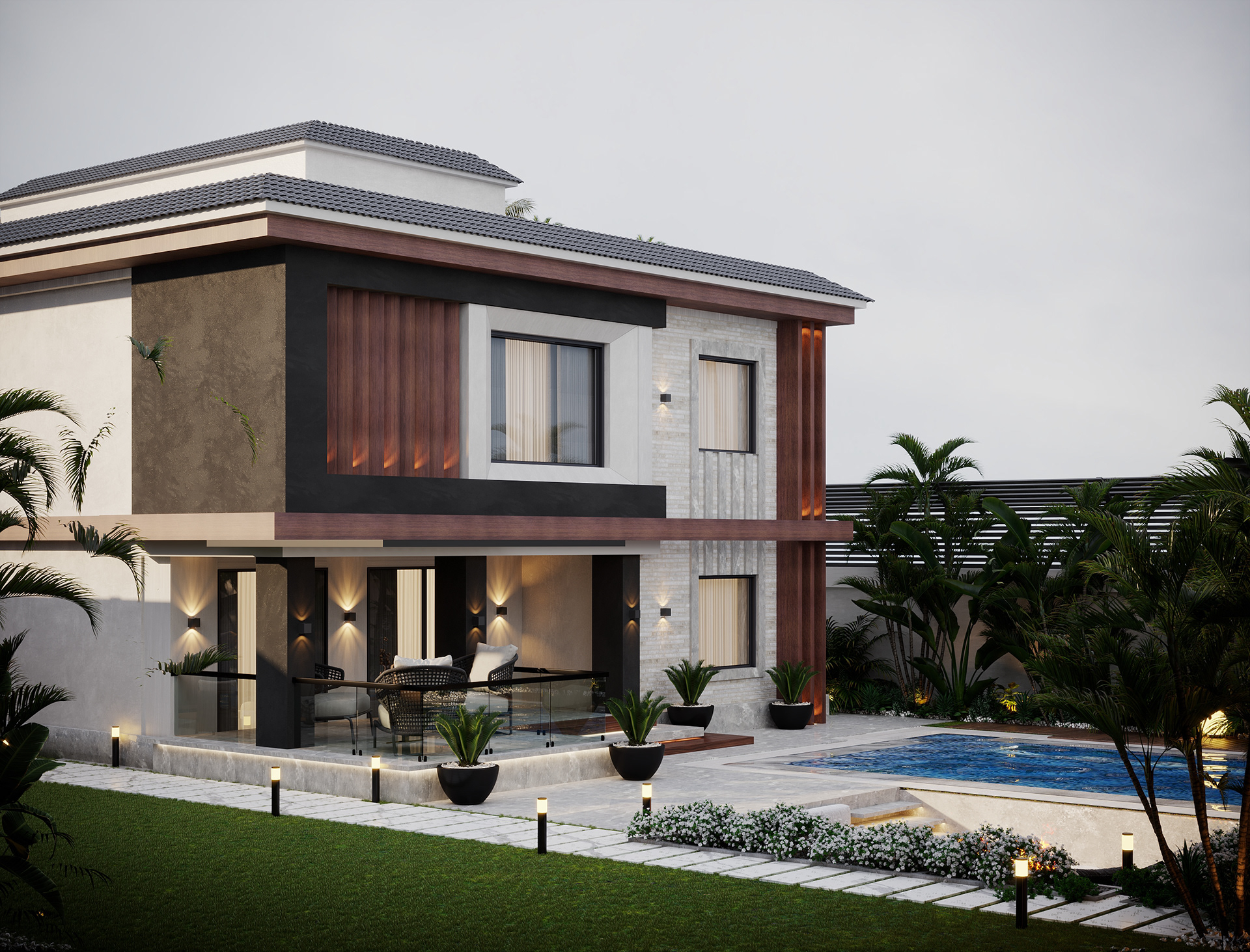 Rehab Villa 室内可视化设计丨Taj DesignSherif Helal-70