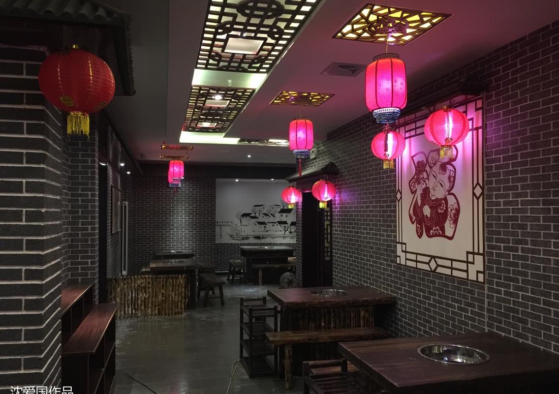 大宅门重庆风格老火锅店 | 中式风情演绎红火热辣-6