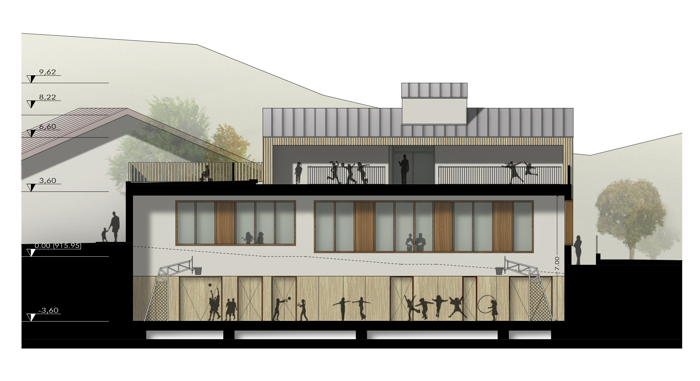 城市微气候下的幼儿园设计 | 灵活性与环保的共生-51