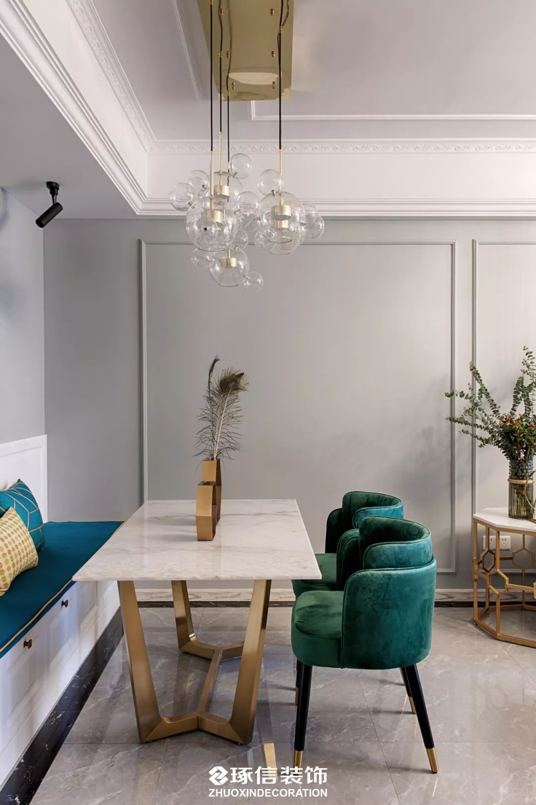 江北美式轻奢三口之家，幸福空间诠释生活美学-57