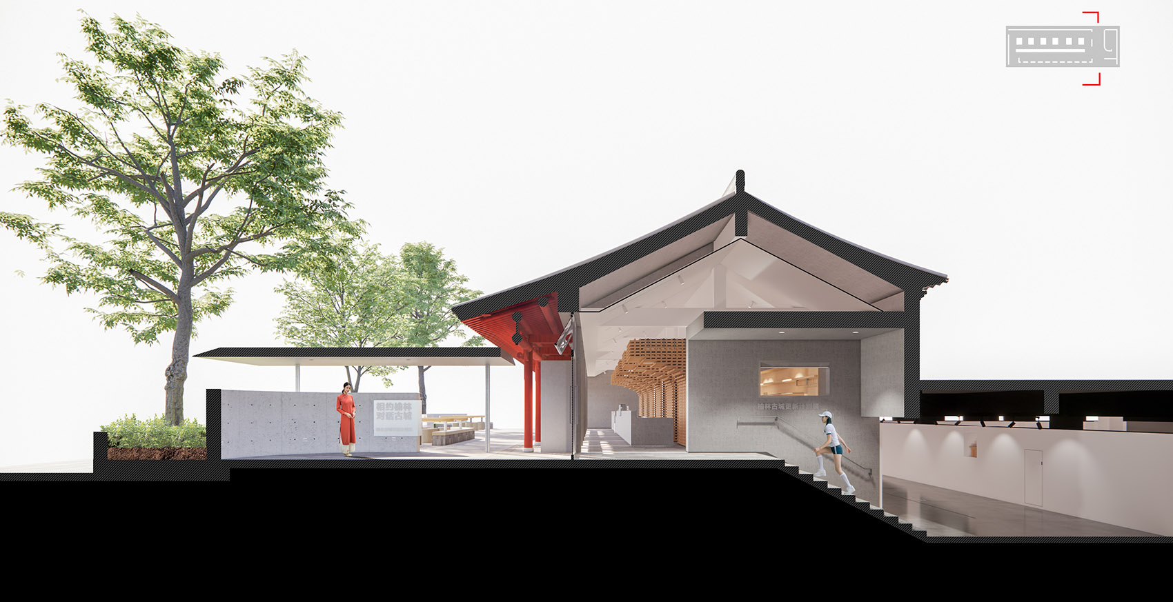 榆林古城南门工贸院改造丨中国榆林丨土木石建筑-75