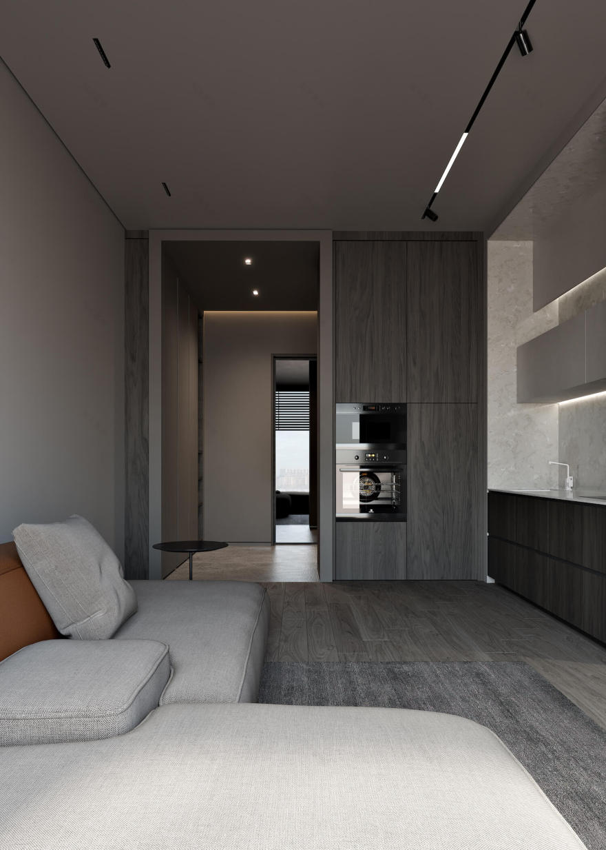 阿斯塔纳的单身公寓丨哈萨克斯坦丨Kvadrat Architects-3