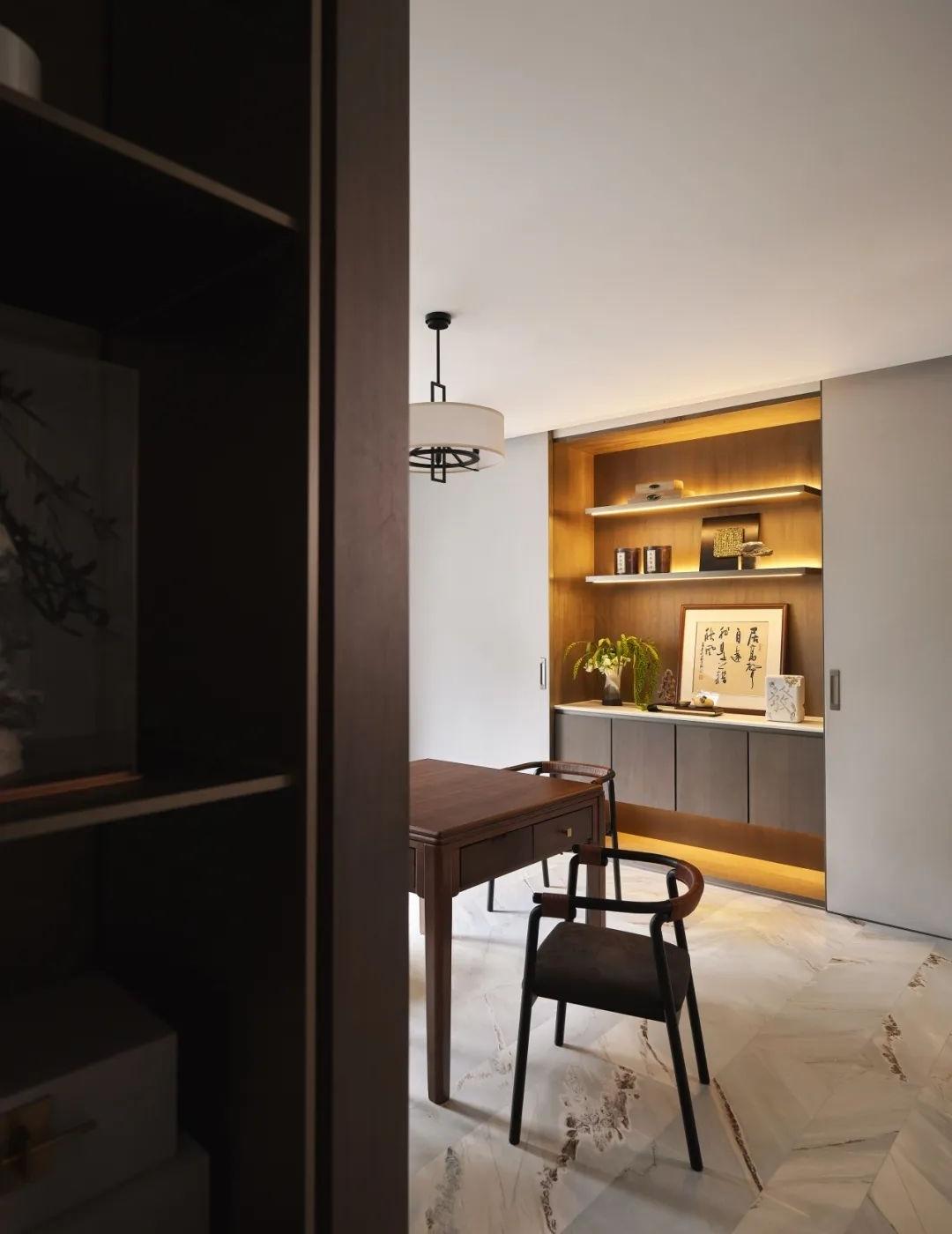 银杏汇湘湖天境 新中式挑空别墅丨中国杭州丨H.N.LIN空间美学馆-100