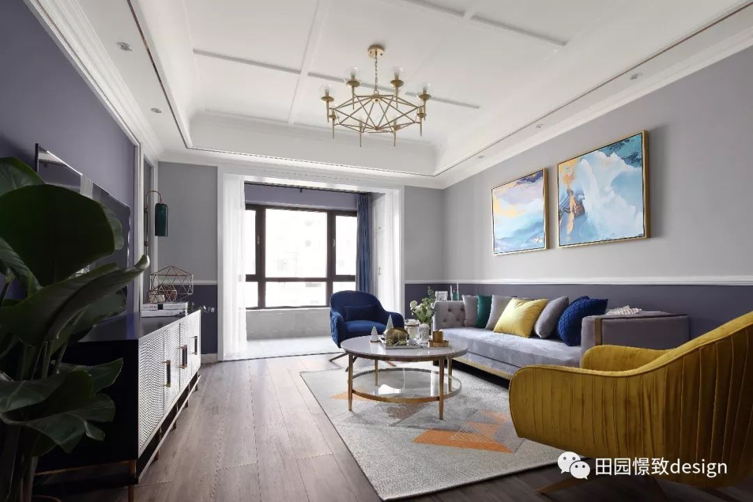 莫奈《鸢尾》的浪漫演绎——德阳香江华府 130 平米空间设计-33