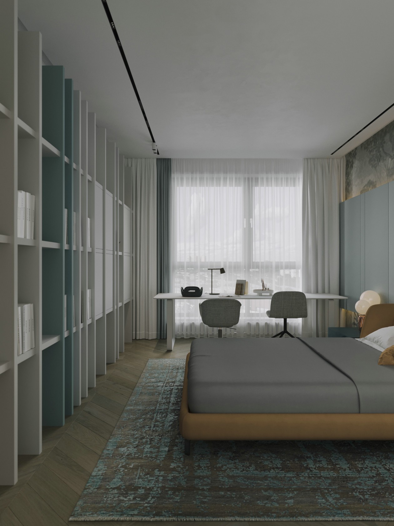 212㎡ 浅色系营造出自然柔和的氛围-10