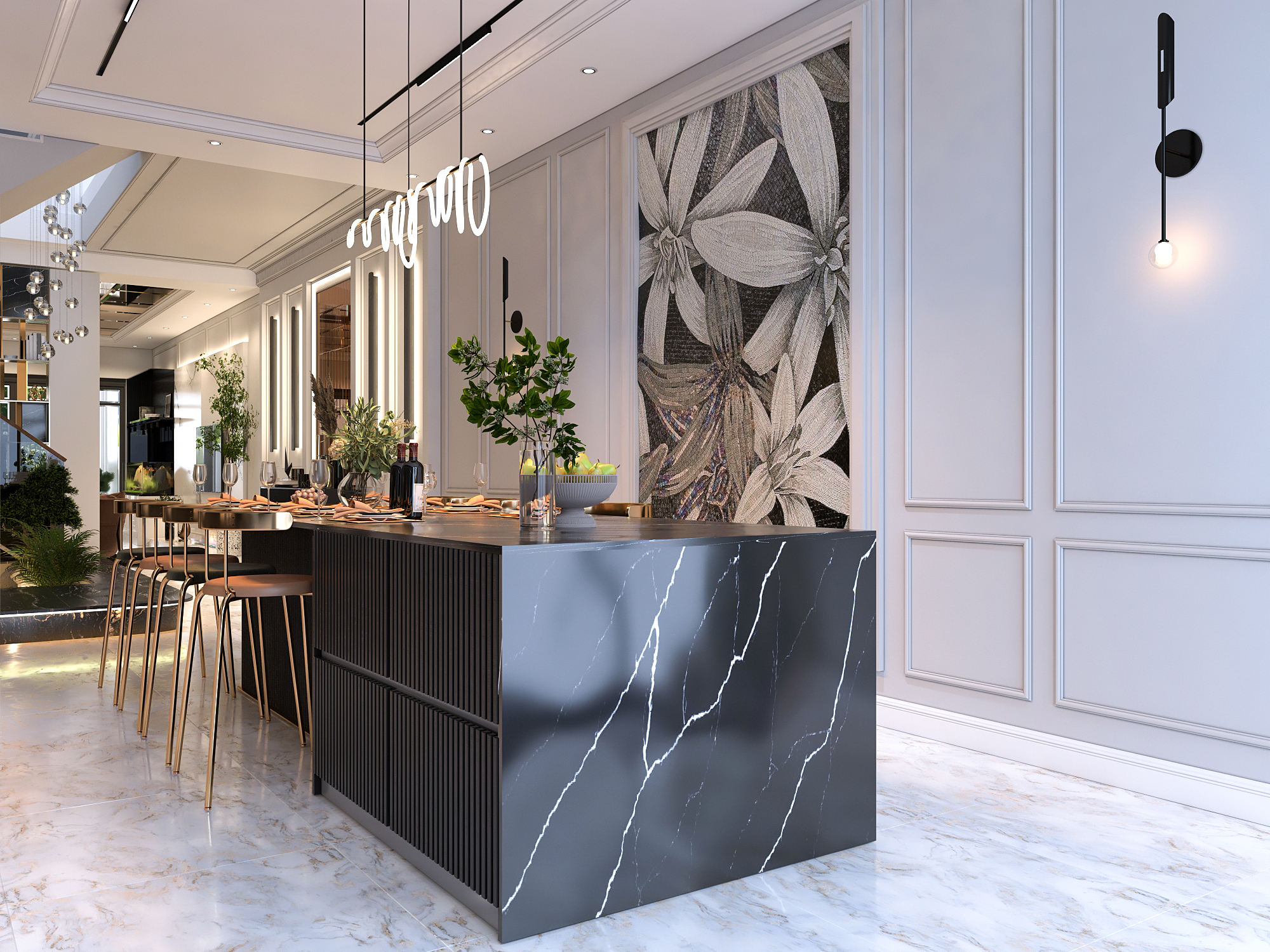 新古典主义室内装饰丨越南-14