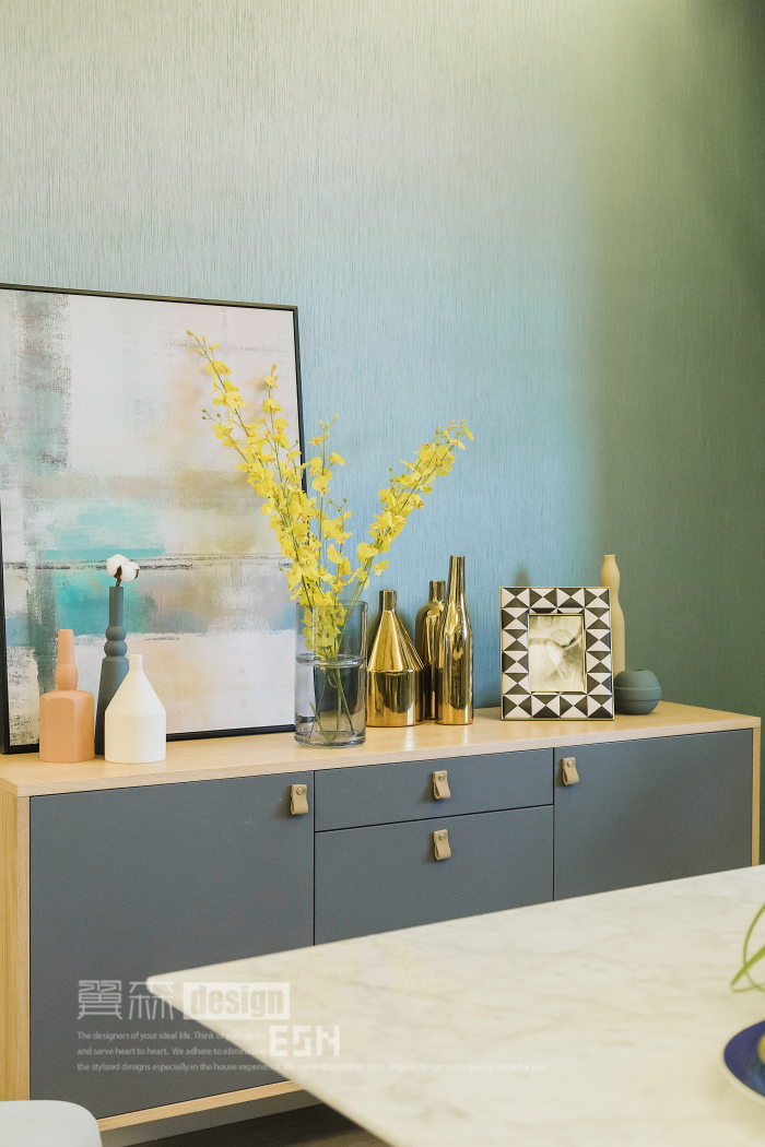 精装房逆袭,浪漫轻奢空间的软装魔法-43