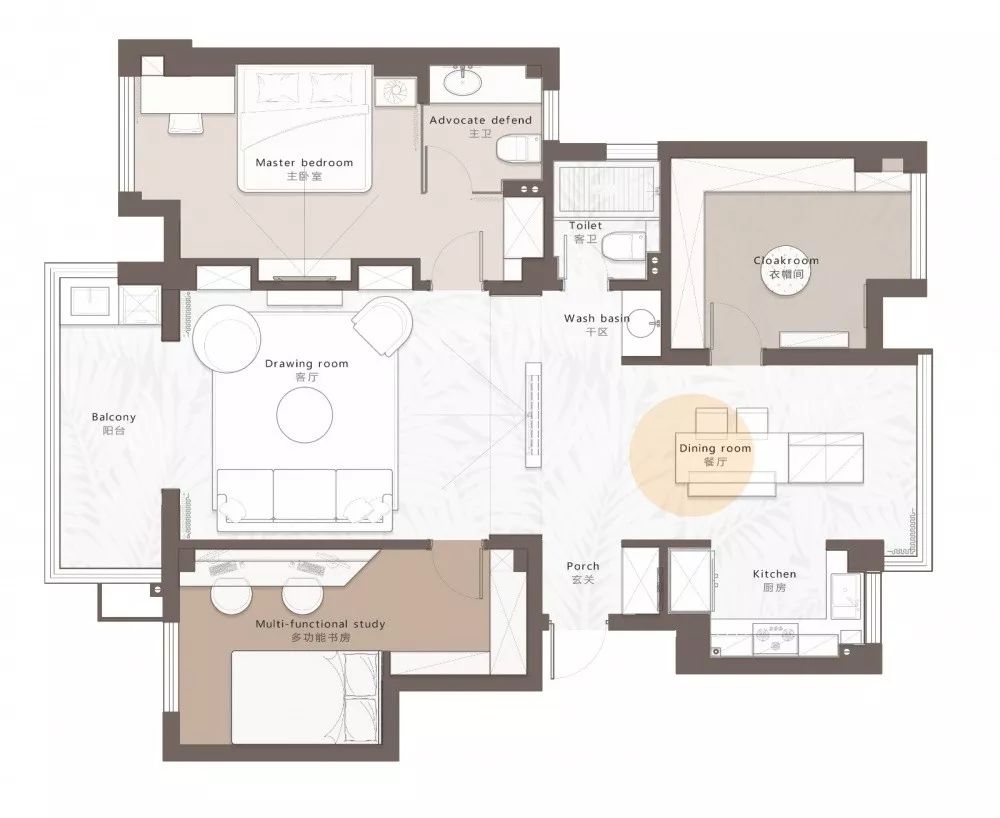 124㎡水瓶座潮流混搭家居，演绎现代法式浪漫生活-4