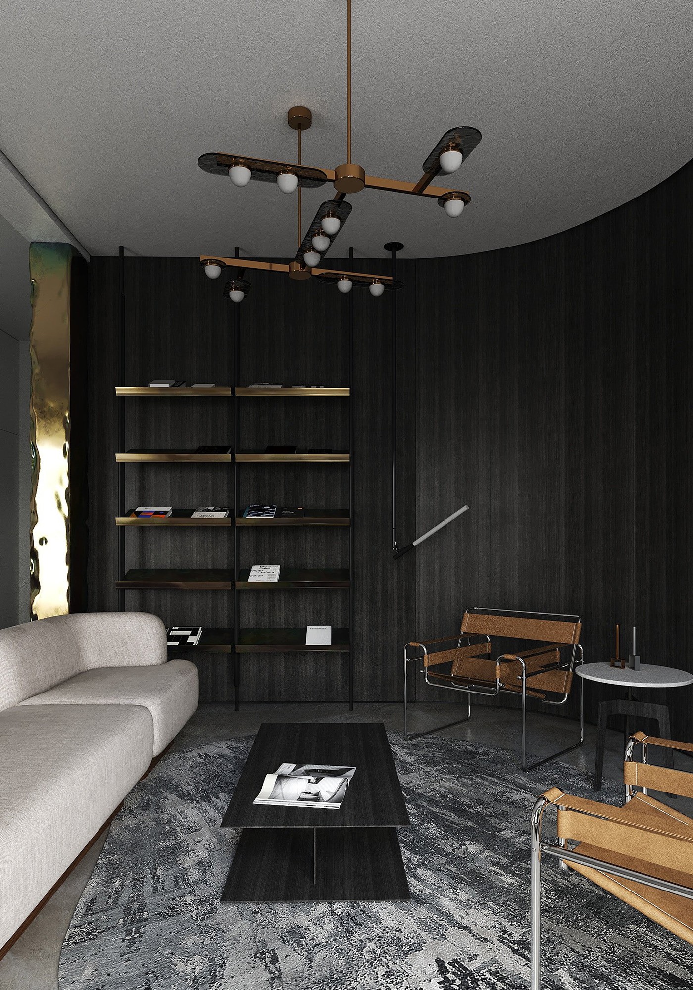 深色系公寓设计 不一样的高级感！-4