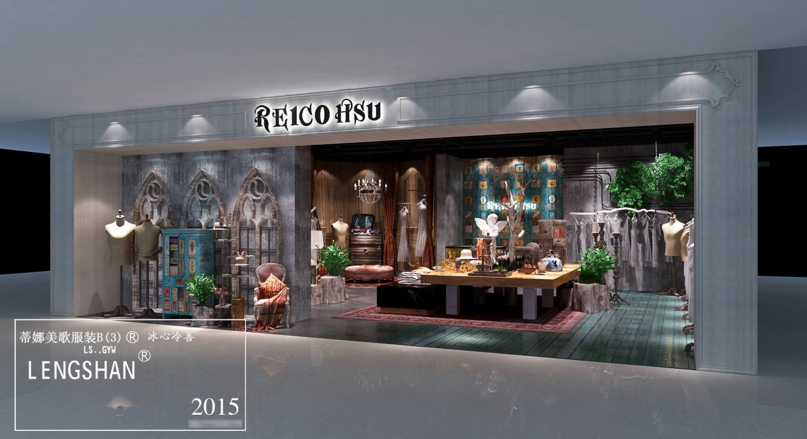 深圳无影空间设计打造蒂娜美歌服装旗舰店-13