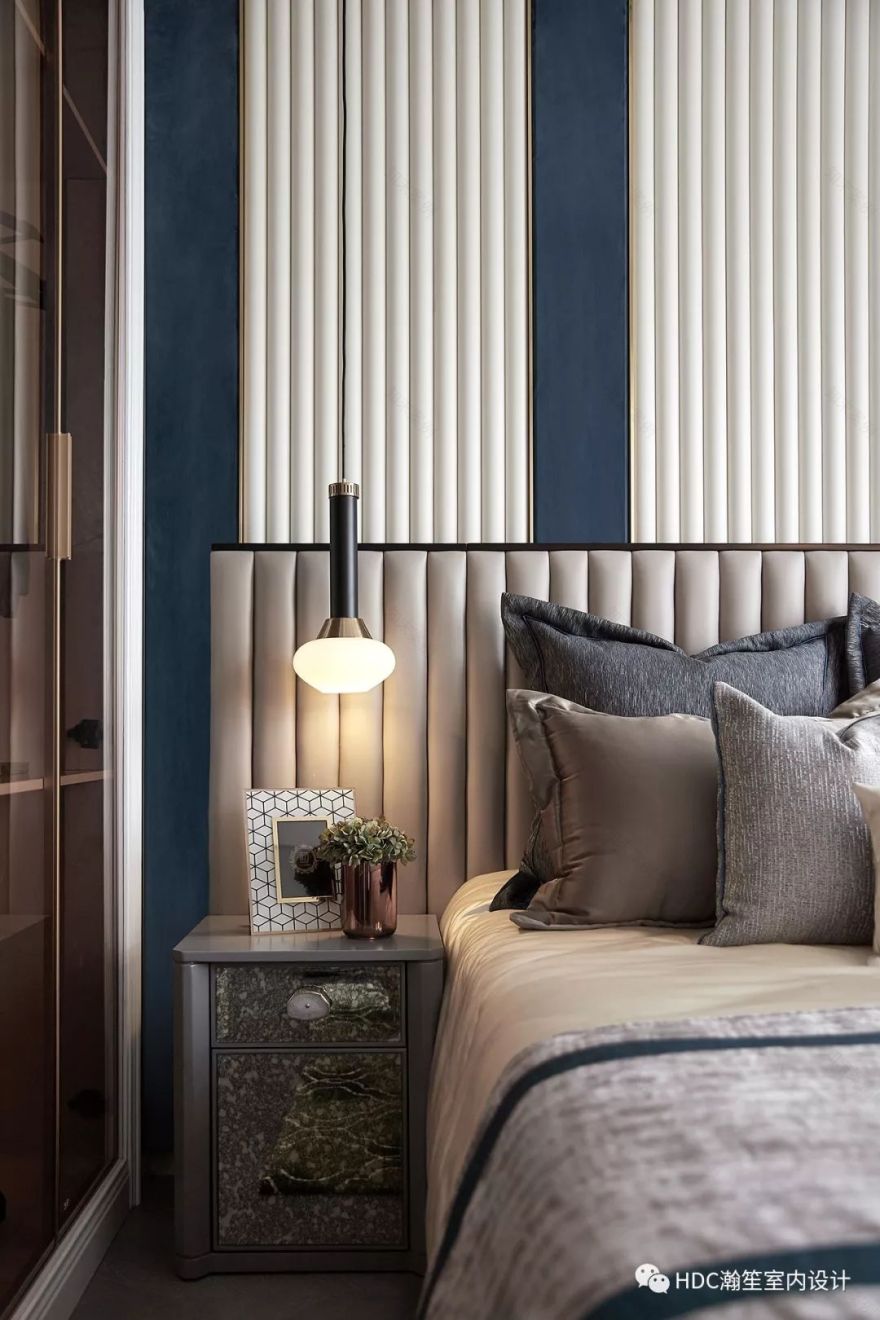 95㎡简约美式海洋蓝空间,打造优雅写意生活-16