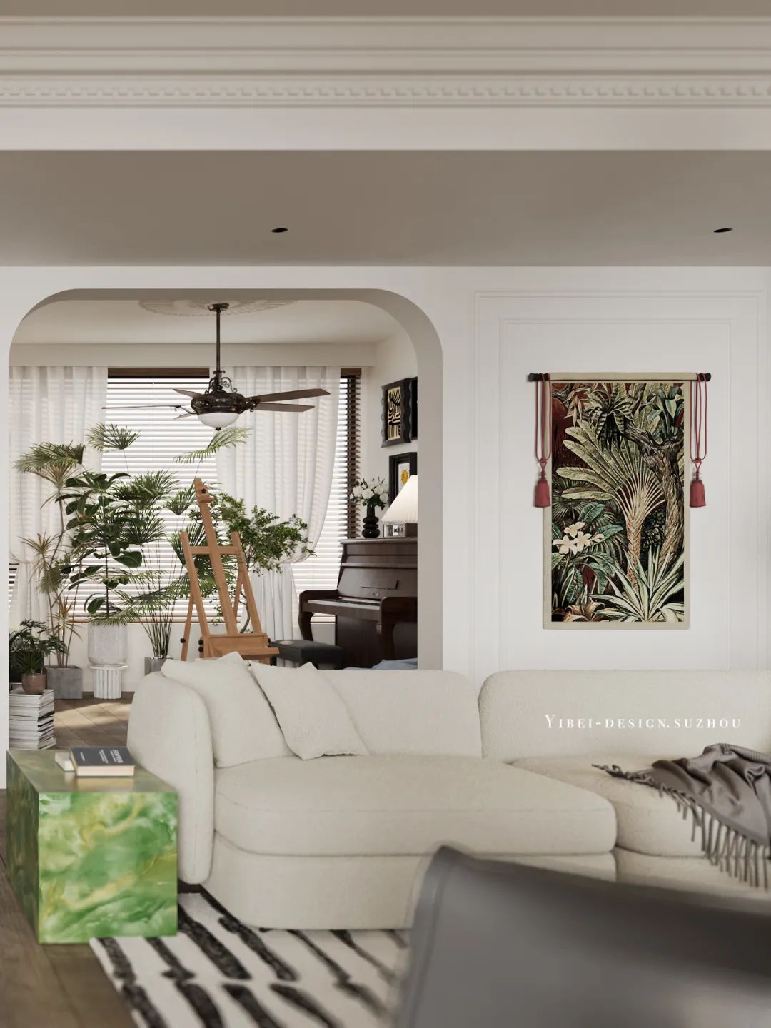 法式浪漫艺术气息居家空间设计丨中国苏州丨YIBEI DESIGN-17