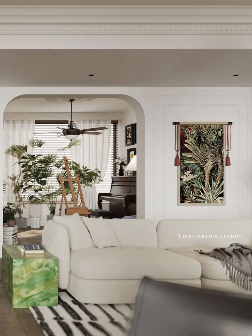 法式浪漫艺术气息居家空间设计丨中国苏州丨YIBEI DESIGN-17
