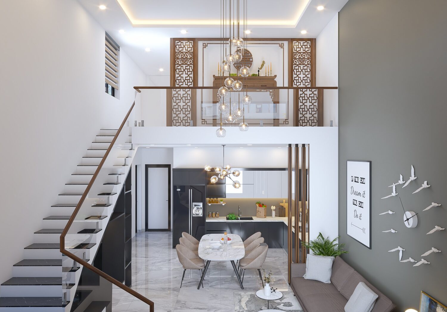 免费的Sketchup室内房屋模型丨Hoa Khuyet-4