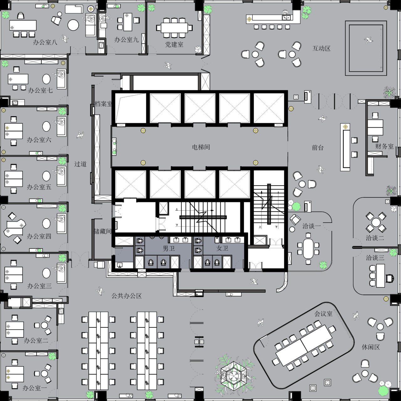 高级感律师事务所设计丨中国宁波丨陆槛槛空间设计-32
