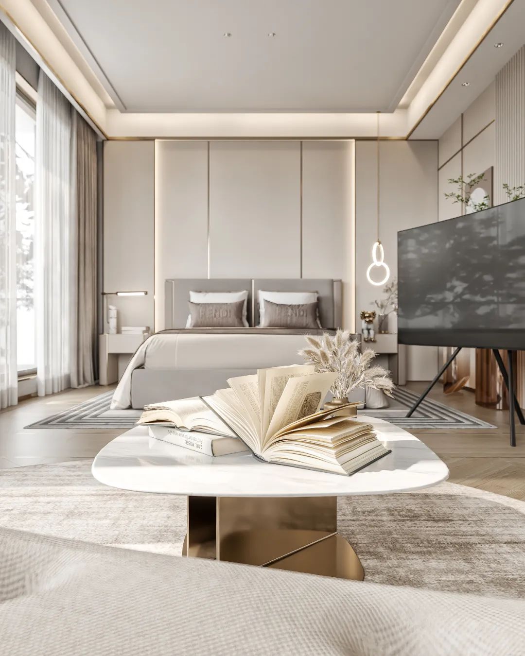 东湖苑蓝波湾别墅设计丨中国苏州丨上海陈尹周室内设计-70