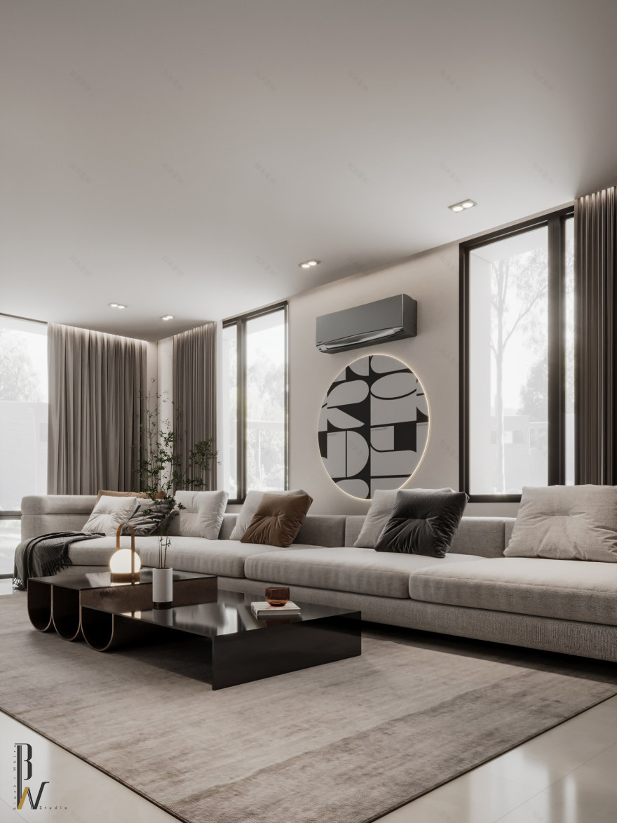 大厅和主卧室丨摩洛哥丨Black N White-7